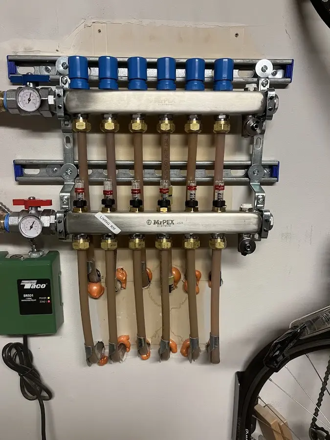 Plumber performing Gas Line Installation at a residential property in Redwood City